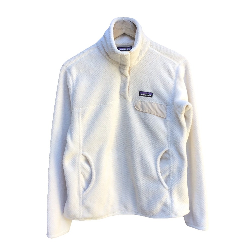 Patagonia Re-Tool Snap-T Fleece Pullover Women's Medium Cream